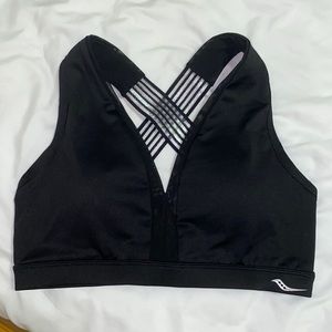 Women’s Sports Bra in Black, Size Large